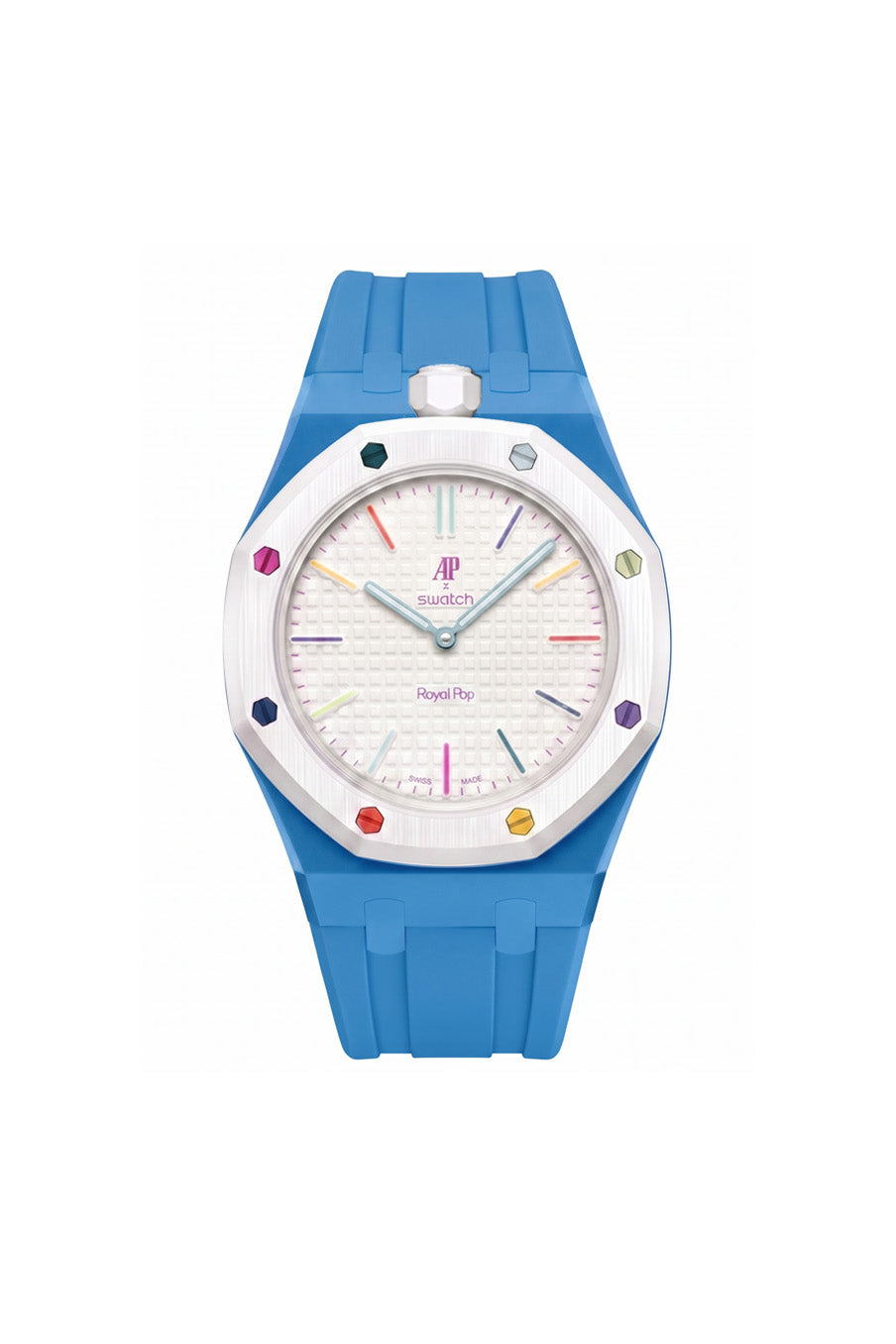 Huit Blanc Royal Pop Rubber Strap