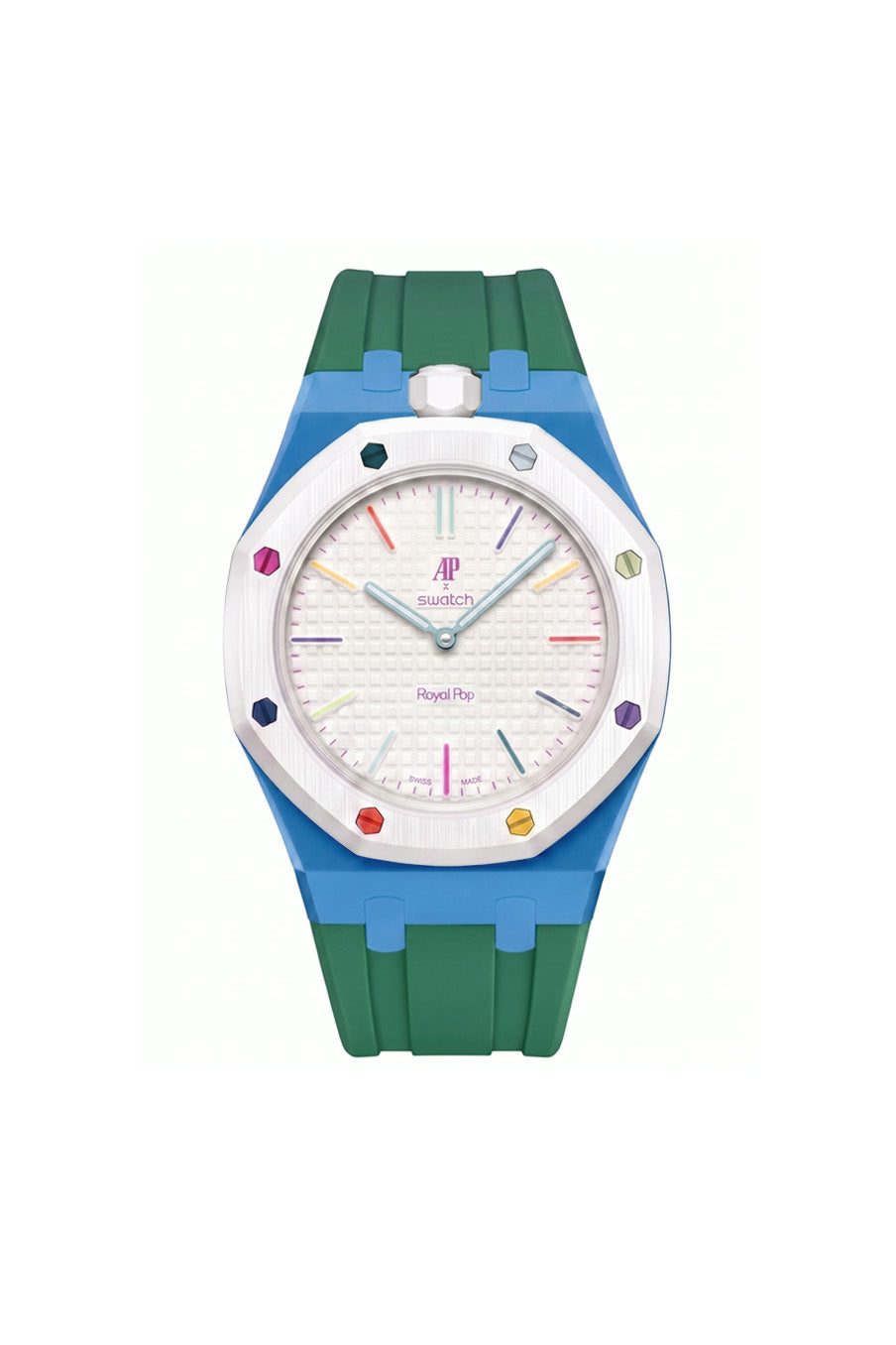 Huit Blanc Royal Pop Rubber Strap