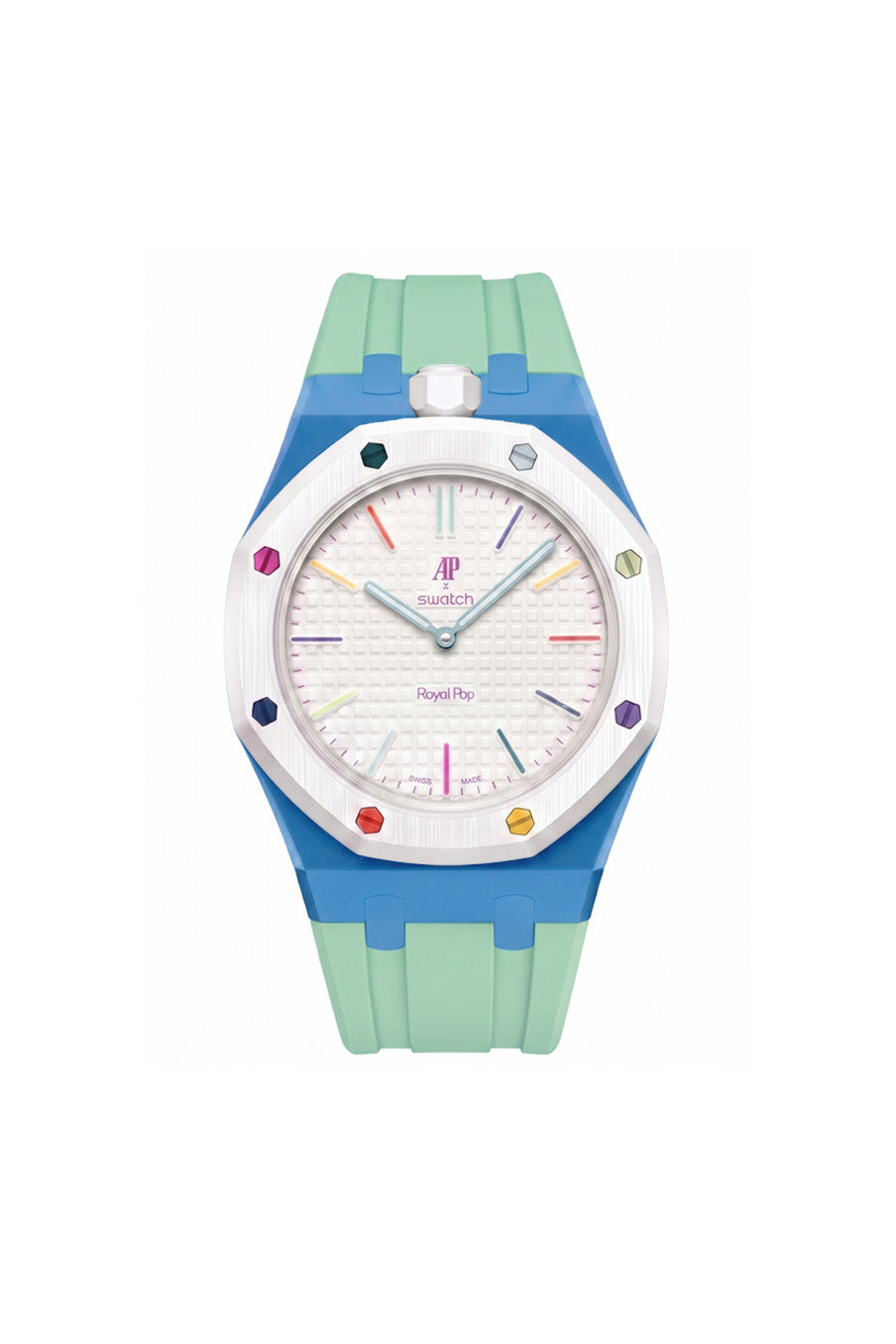 Huit Blanc Royal Pop Rubber Strap