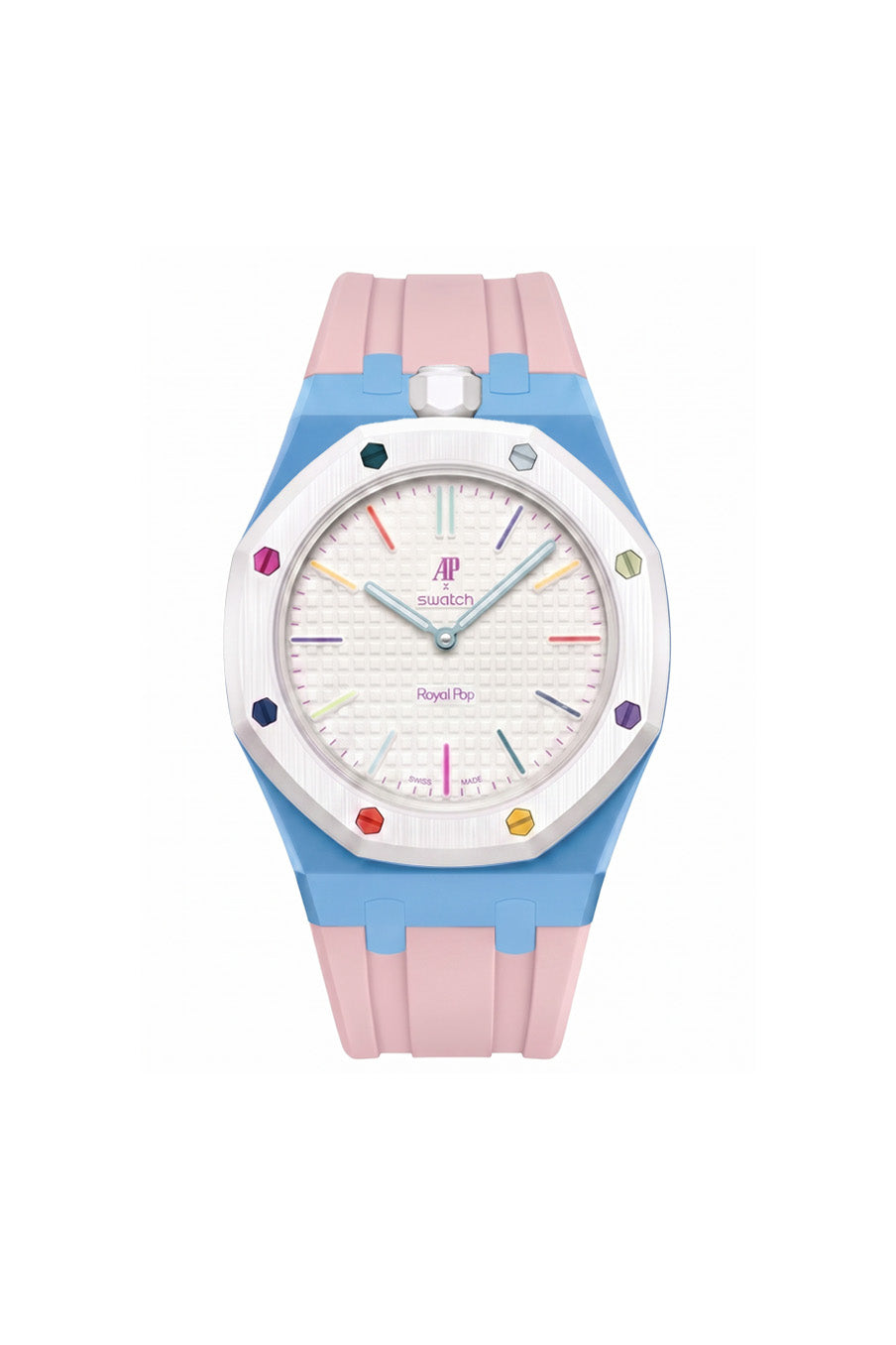 Huit Blanc Royal Pop Rubber Strap