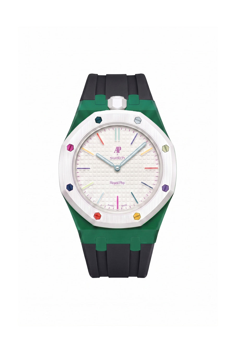 Huit Blanc Royal Pop Rubber Strap