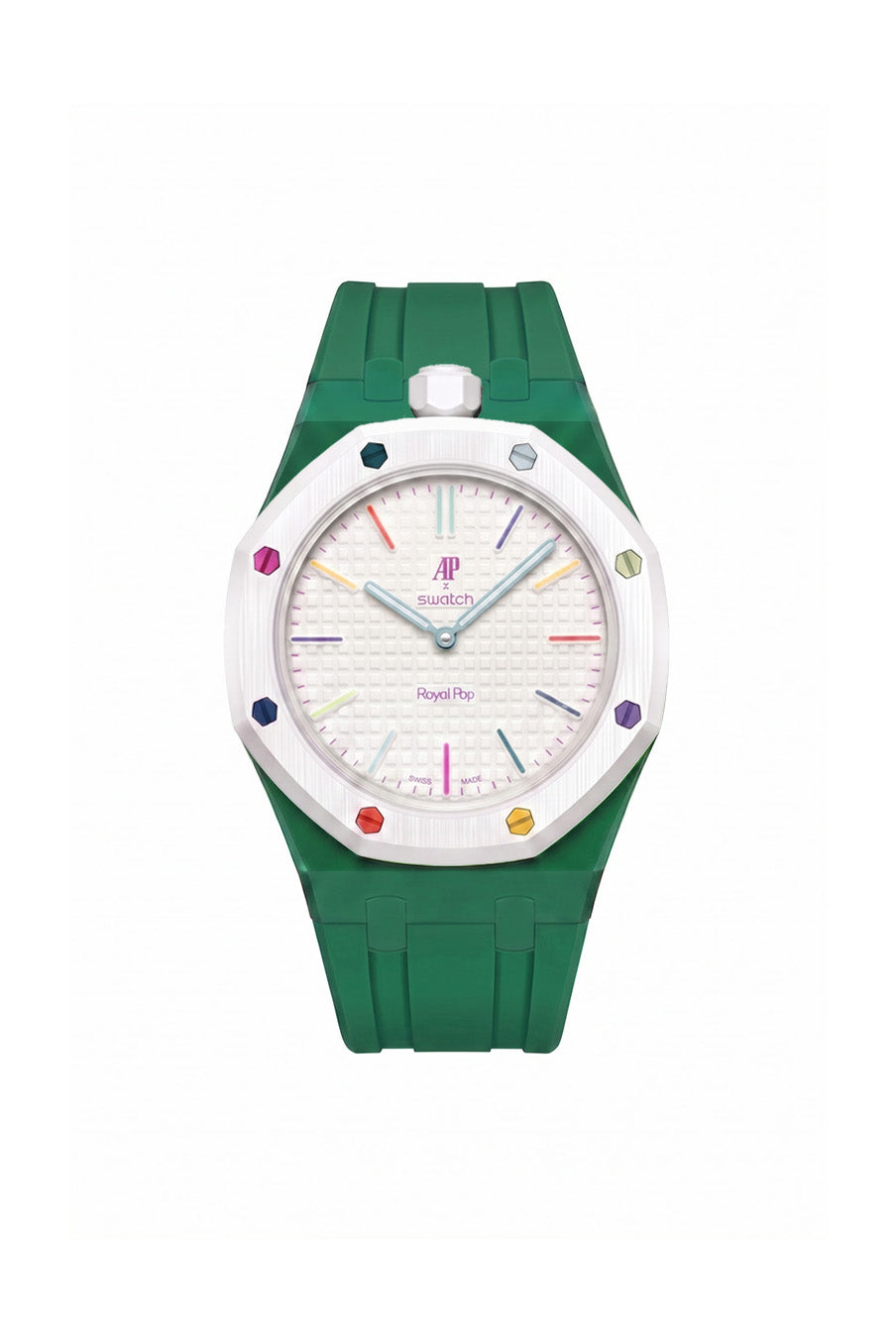 Huit Blanc Royal Pop Rubber Strap