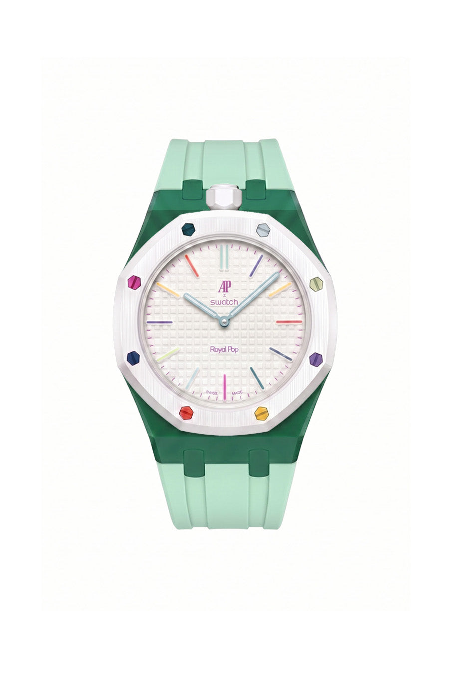 Huit Blanc Royal Pop Rubber Strap