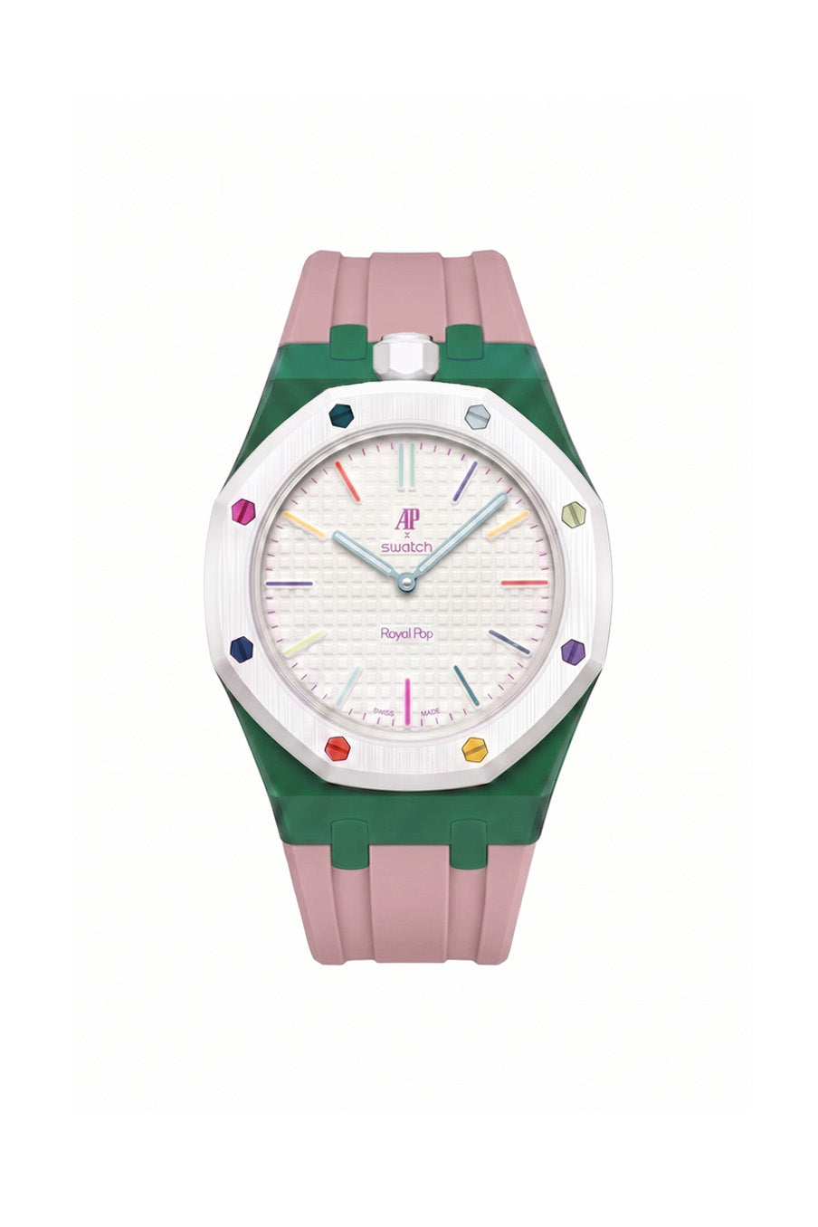 Huit Blanc Royal Pop Rubber Strap