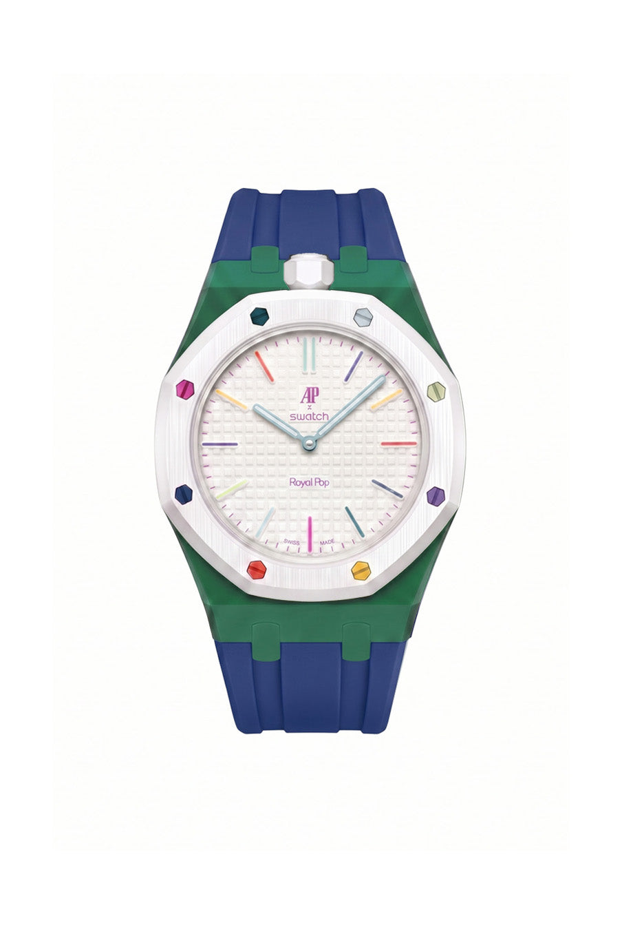 Huit Blanc Royal Pop Rubber Strap