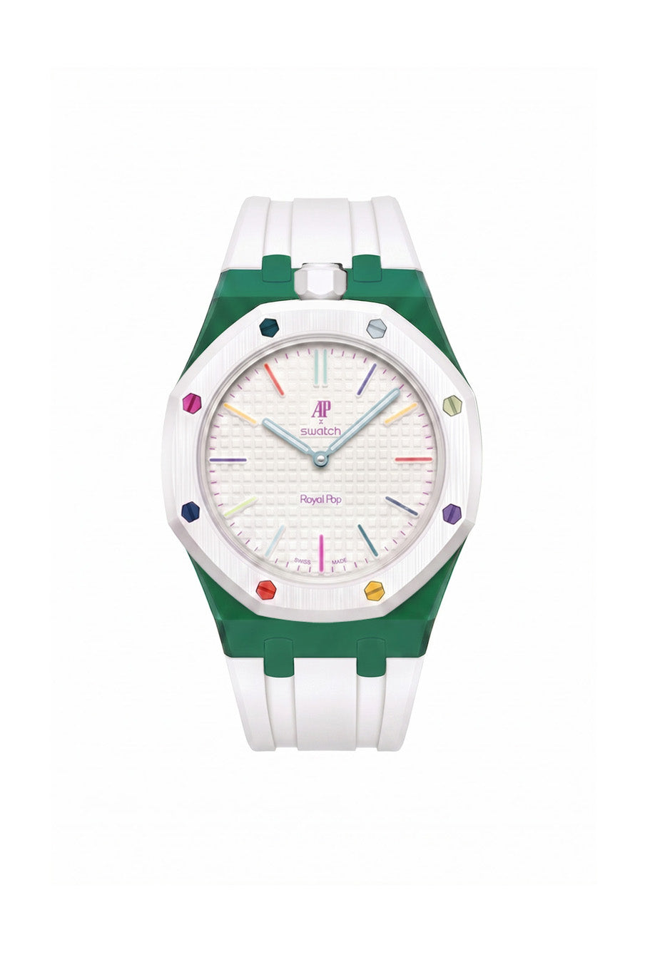 Huit Blanc Royal Pop Rubber Strap