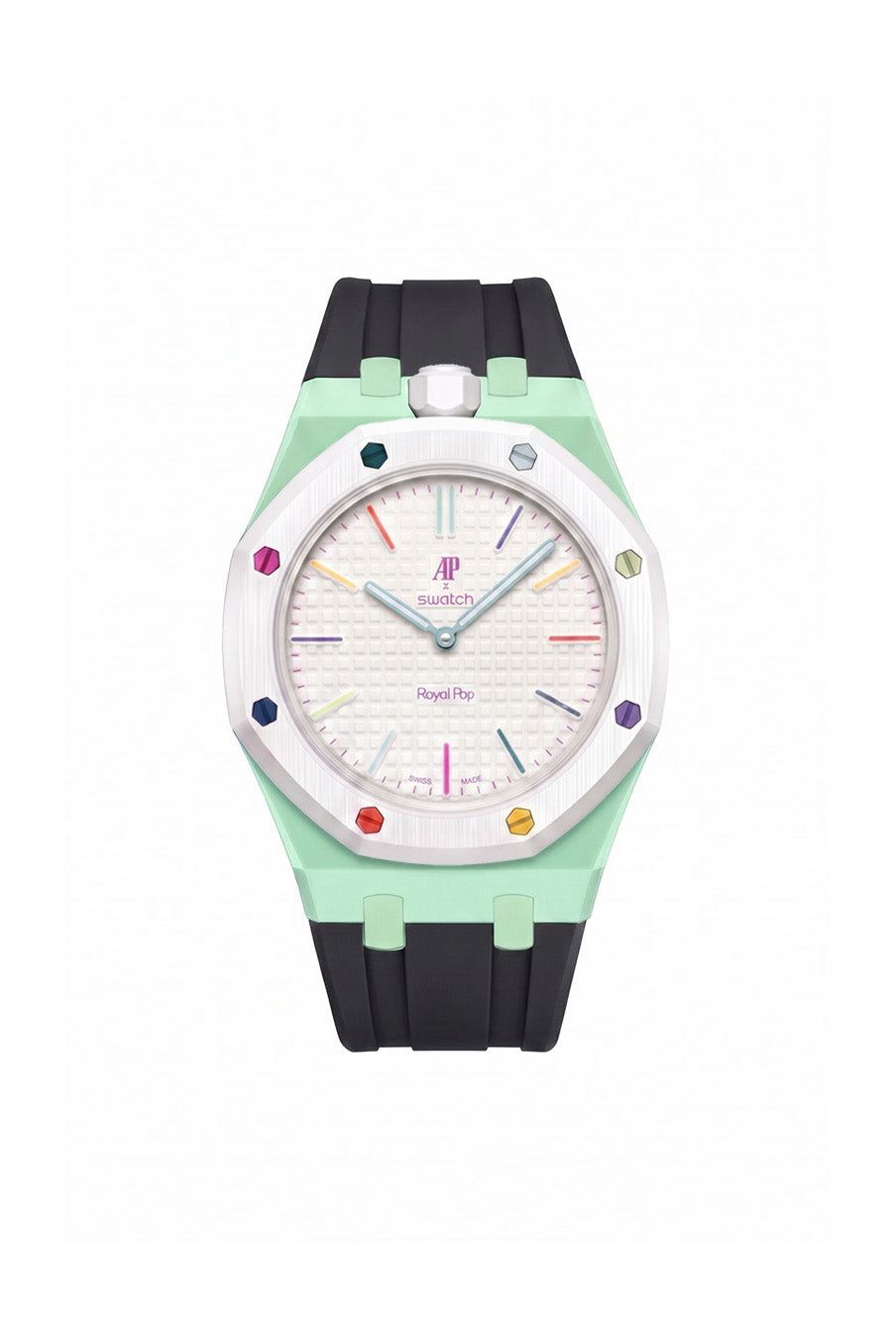 Huit Blanc Royal Pop Rubber Strap