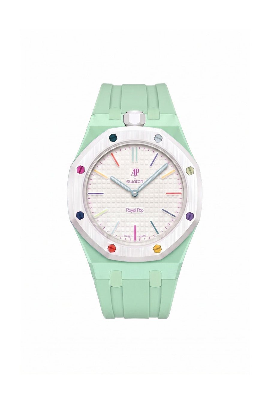 Huit Blanc Royal Pop Rubber Strap