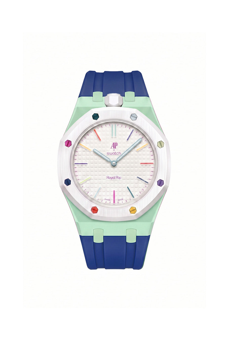 Huit Blanc Royal Pop Rubber Strap