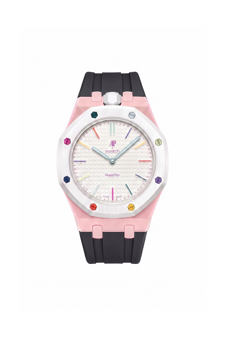 Huit Blanc Royal Pop Rubber Strap