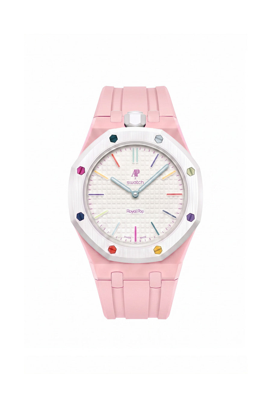 Huit Blanc Royal Pop Rubber Strap