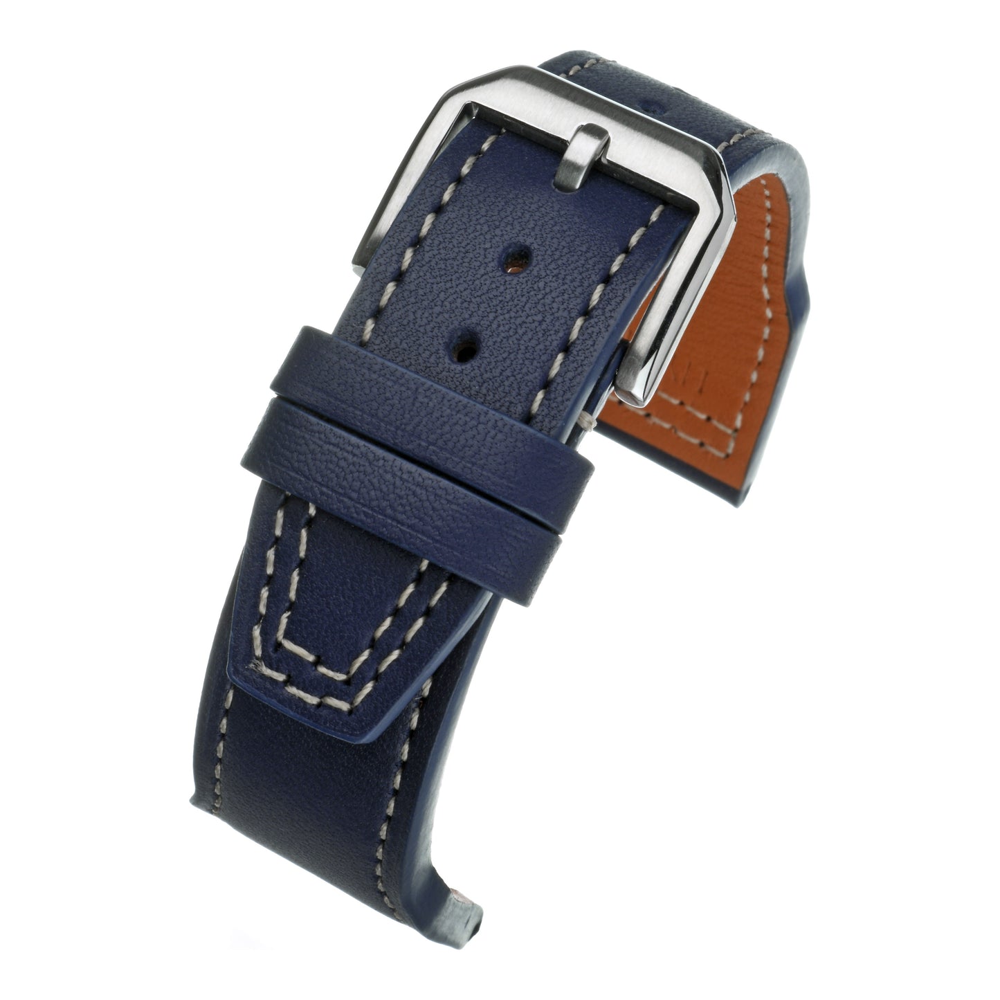 Leather Stitched Watch Strap