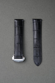 Omega Speedmaster Professional Embossed Alligator Leather Strap with Deployant Clasp