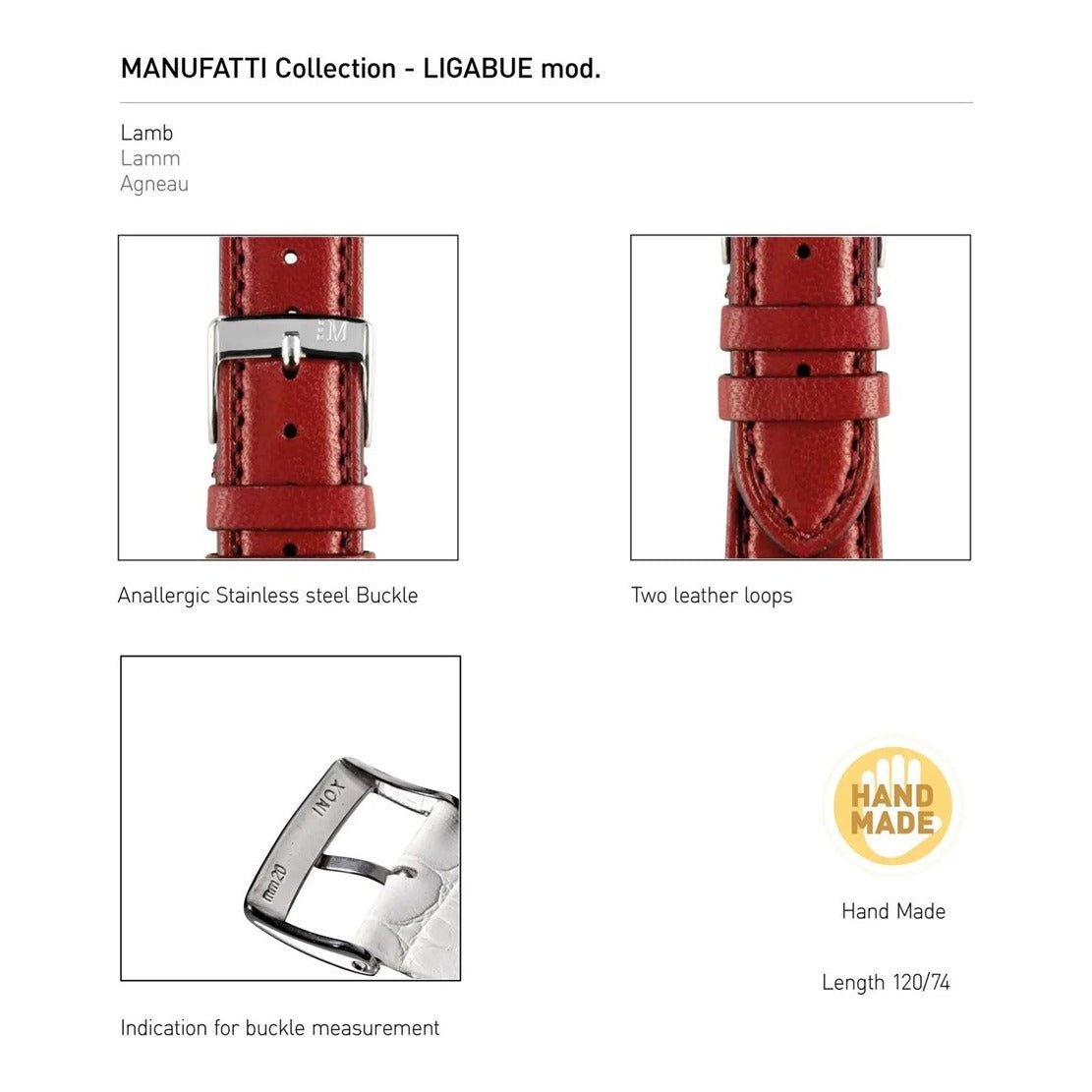 Ligabue Leather Watch Strap