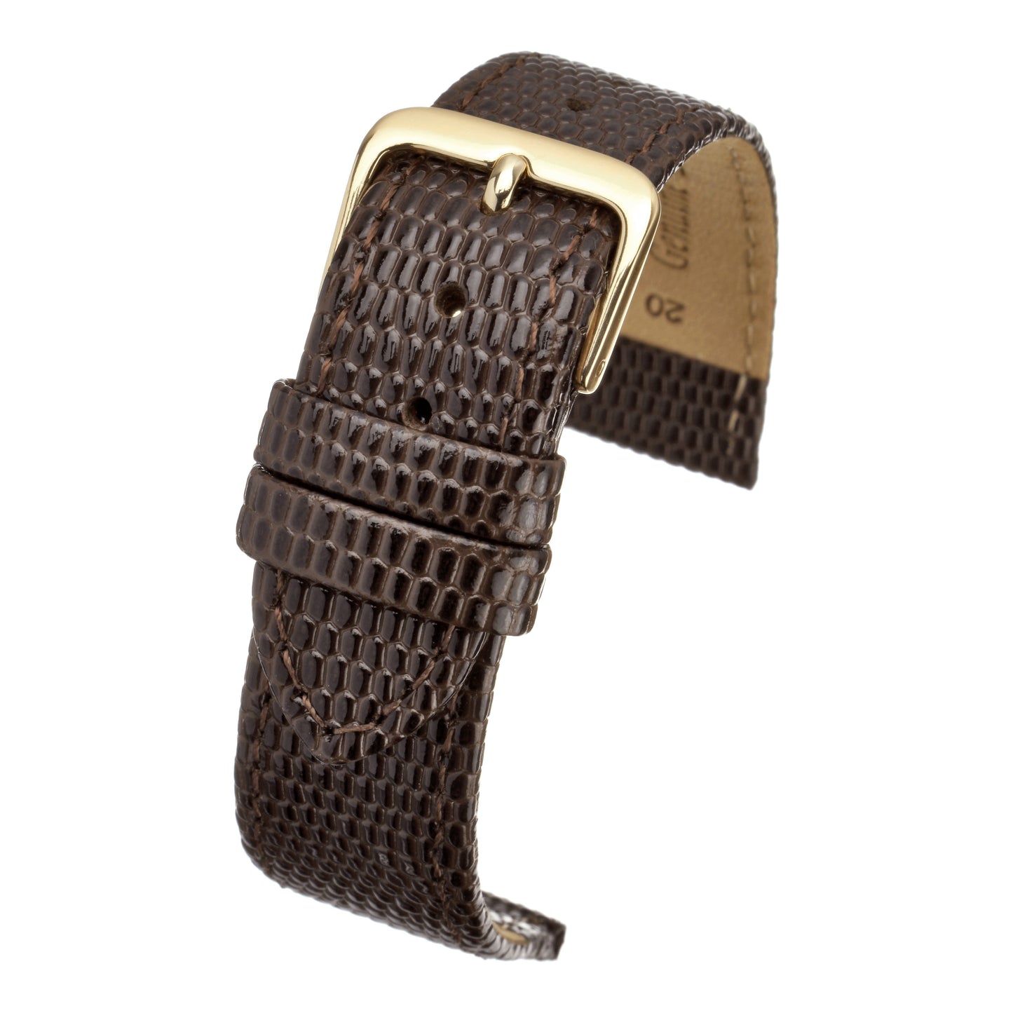 Lizard Grain Leather Watch Strap