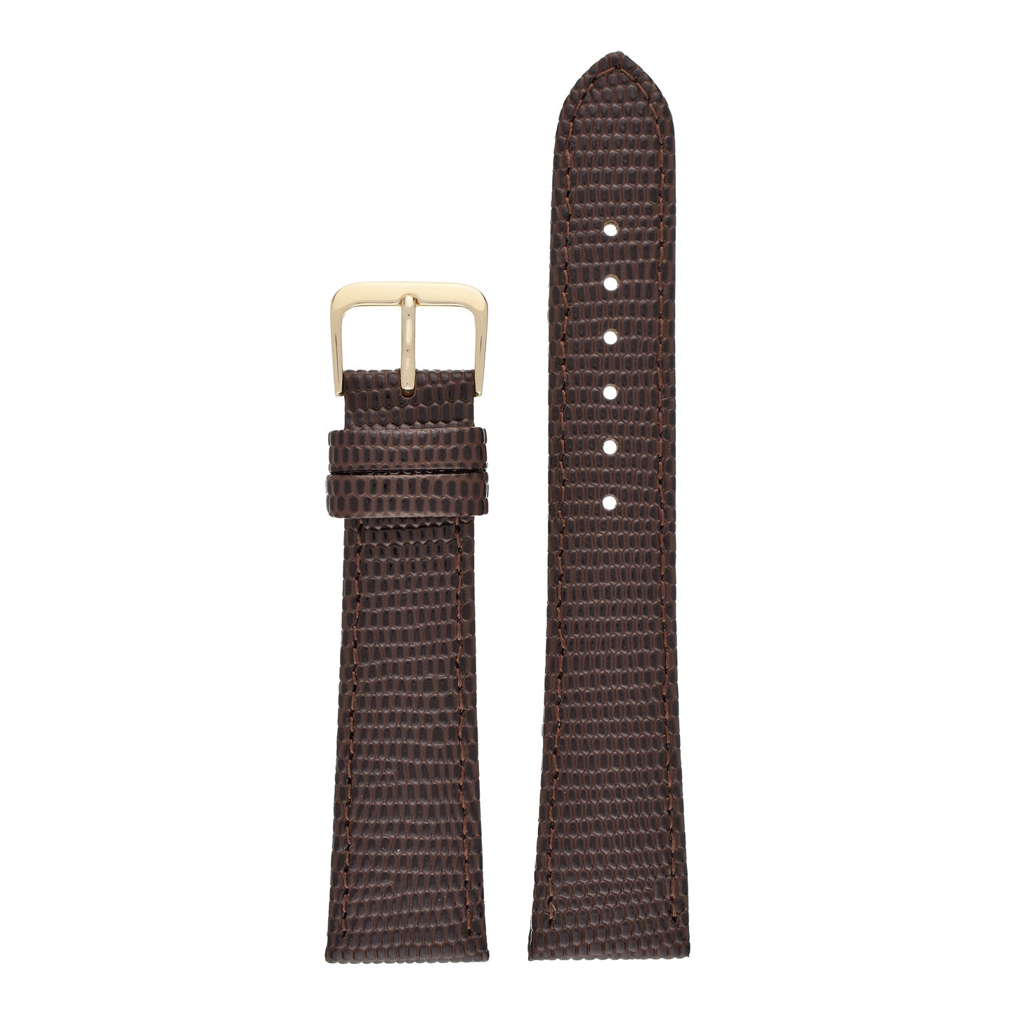 Lizard Grain Leather Watch Strap