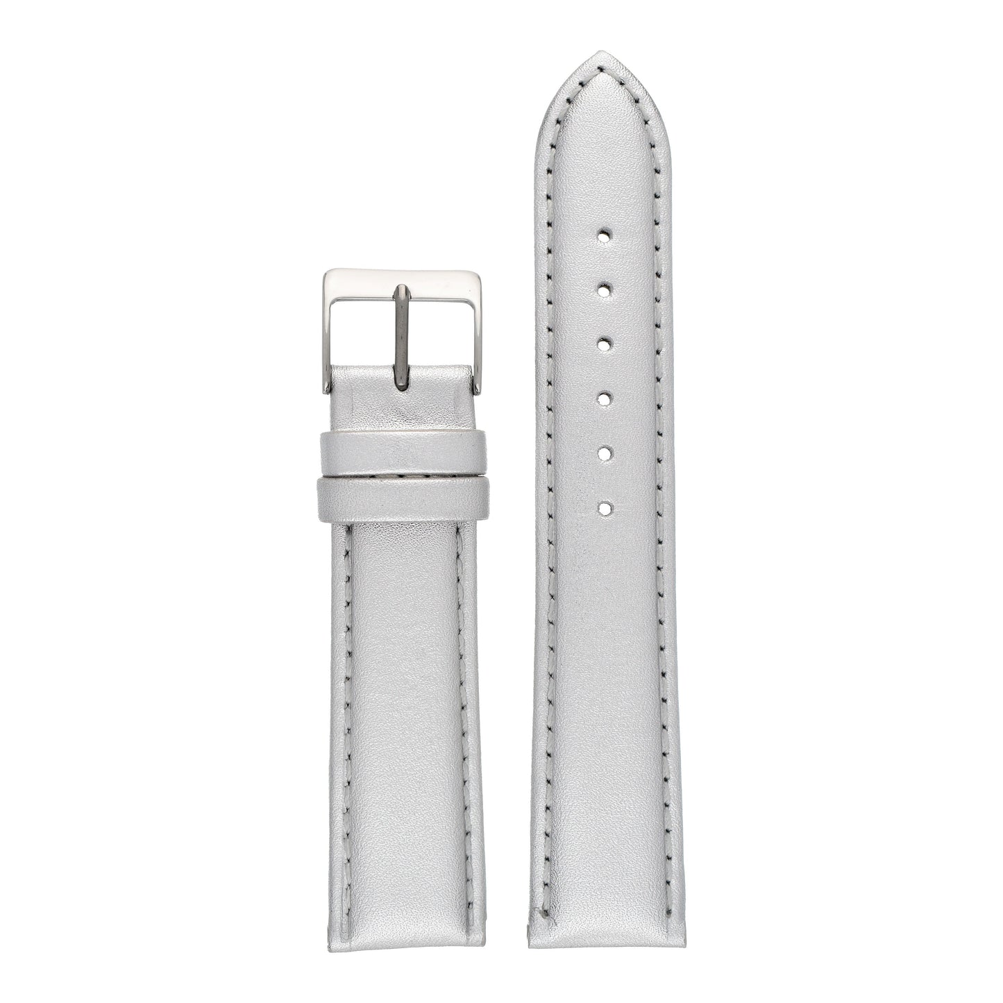 Metallic Colours Leather Watch Strap