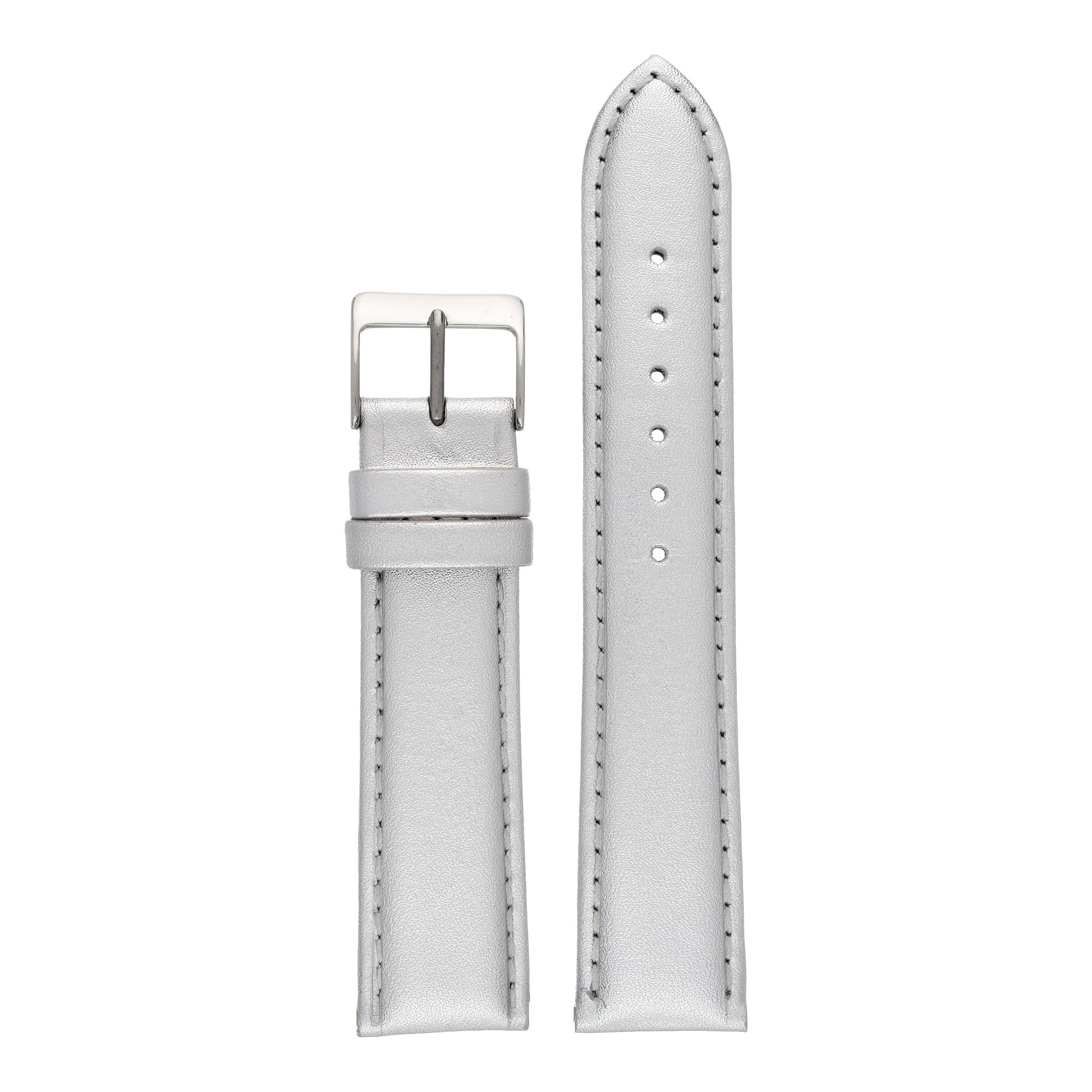 Metallic Colours Leather Watch Strap