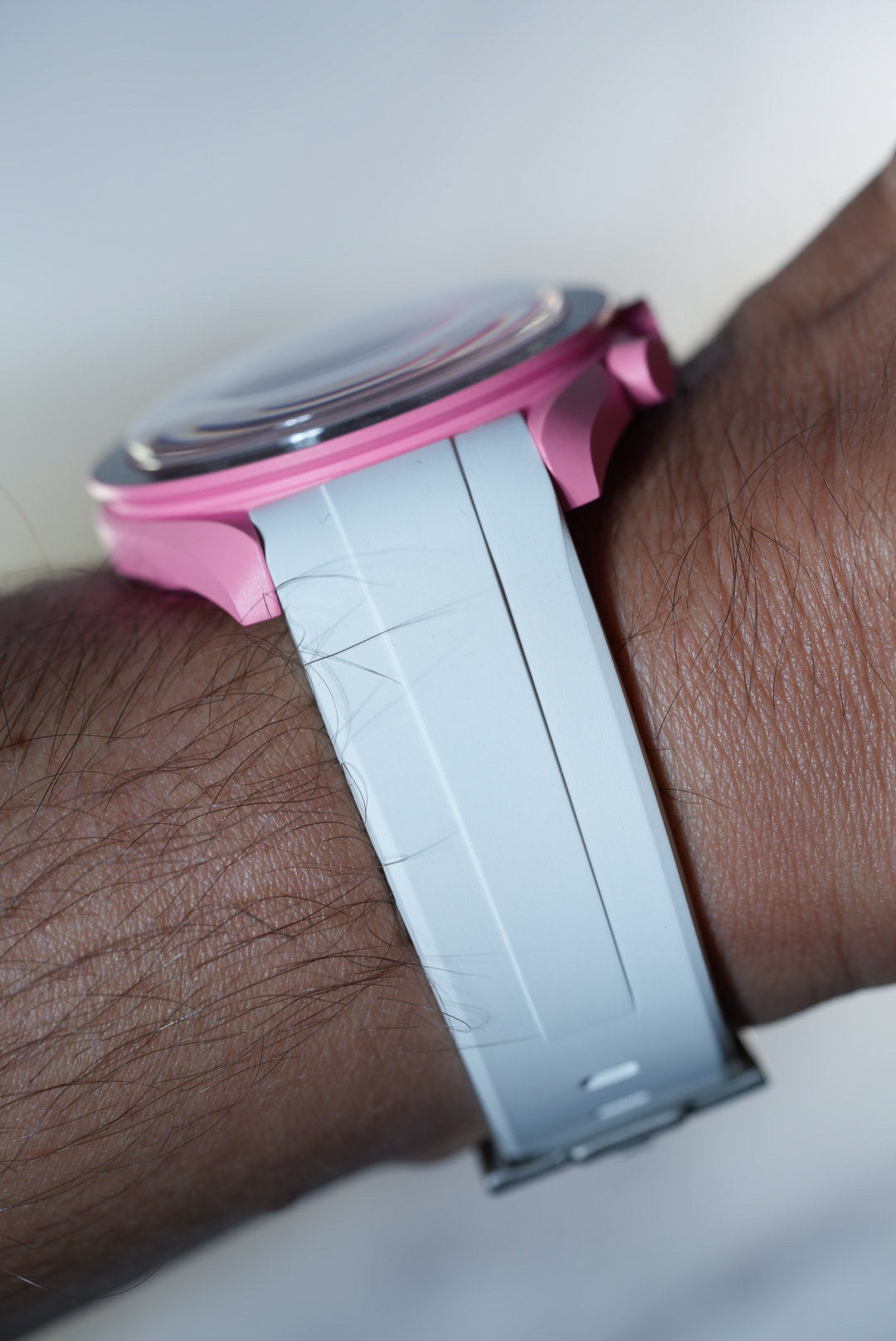 Rubber FKM Strap for Omega x Swatch MoonSwatch – Pink MoonPhase