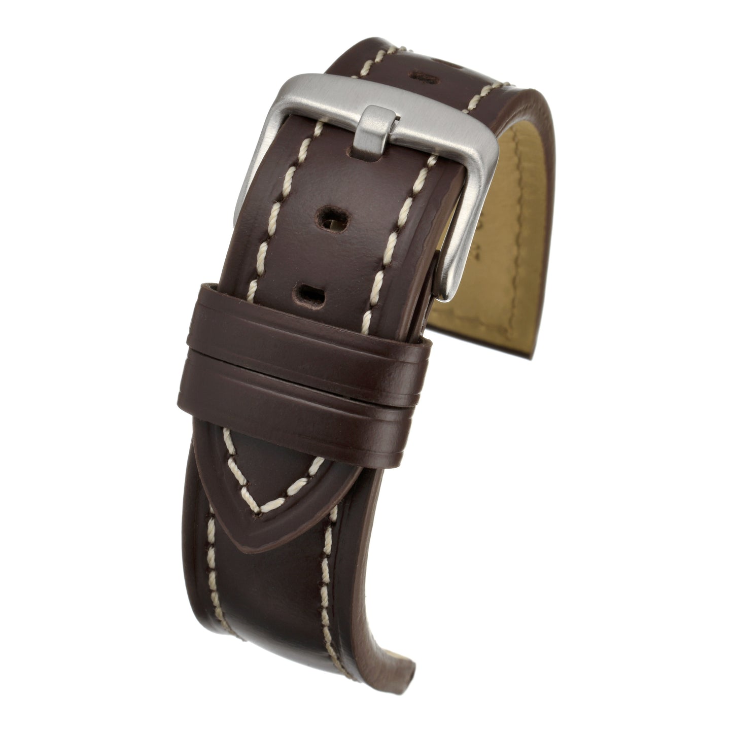 Modern Cut Edge Leather Watch Strap