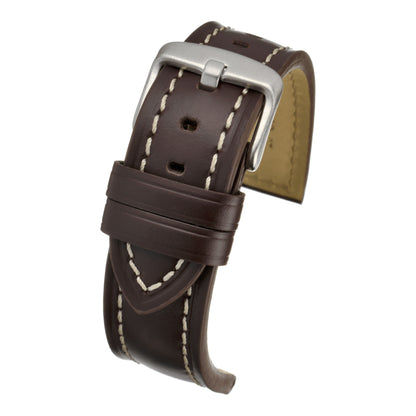 Modern Cut Edge Leather Watch Strap