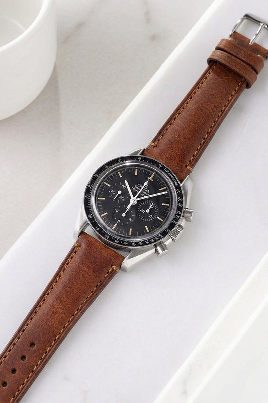 Omega Speedmaster Professional Calfskin Leather Strap Replacement