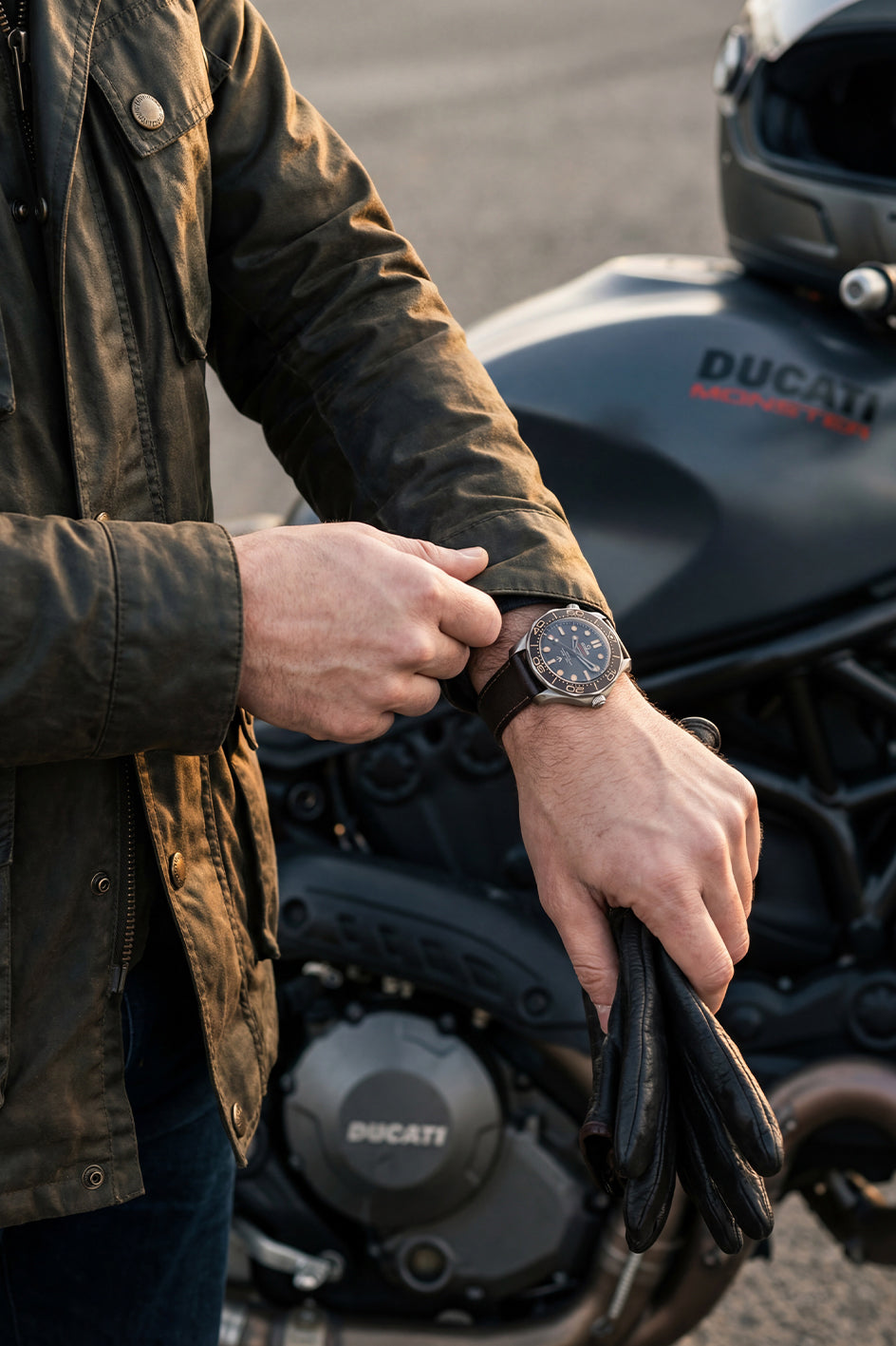 Omega Seamaster Diver 300M No Time To Die — Brown Leather Strap Replacement