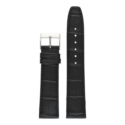 Open Ended Crocodile Leather Watch Strap