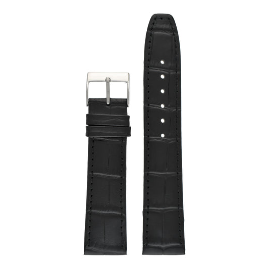 Open Ended Crocodile Leather Watch Strap