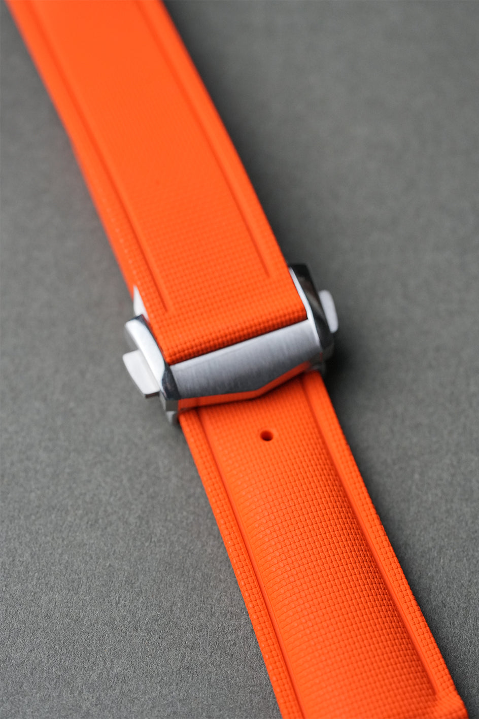 Sailcloth Effect FKM Rubber Strap with Deployant Clasp 20mm-22mm