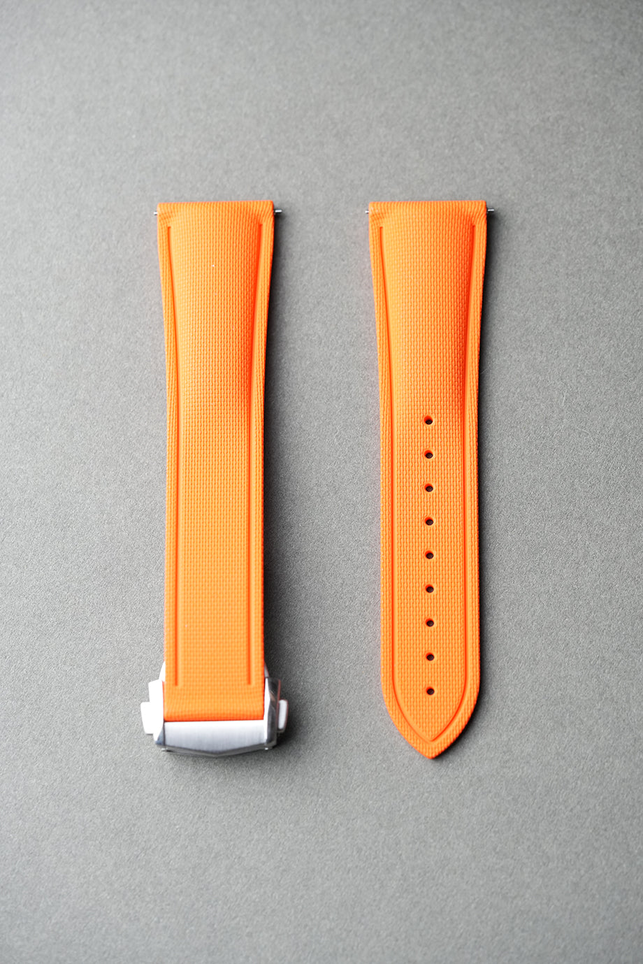 Sailcloth Effect FKM Rubber Strap with Deployant Clasp 20mm-22mm