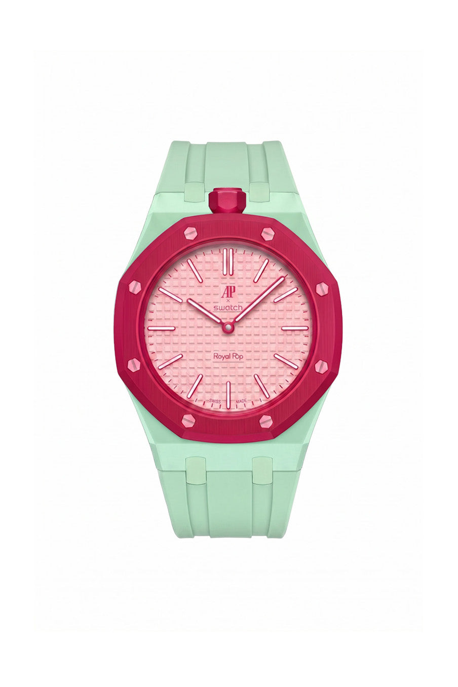 Otto Rosso Royal Pop Rubber Strap & Case | AP × Swatch – MGB WATCHES