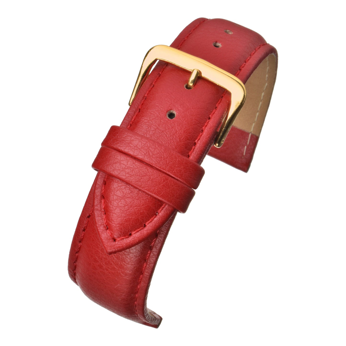 Padded Buffalo Grain Leather Watch Strap (12mm-26mm)
