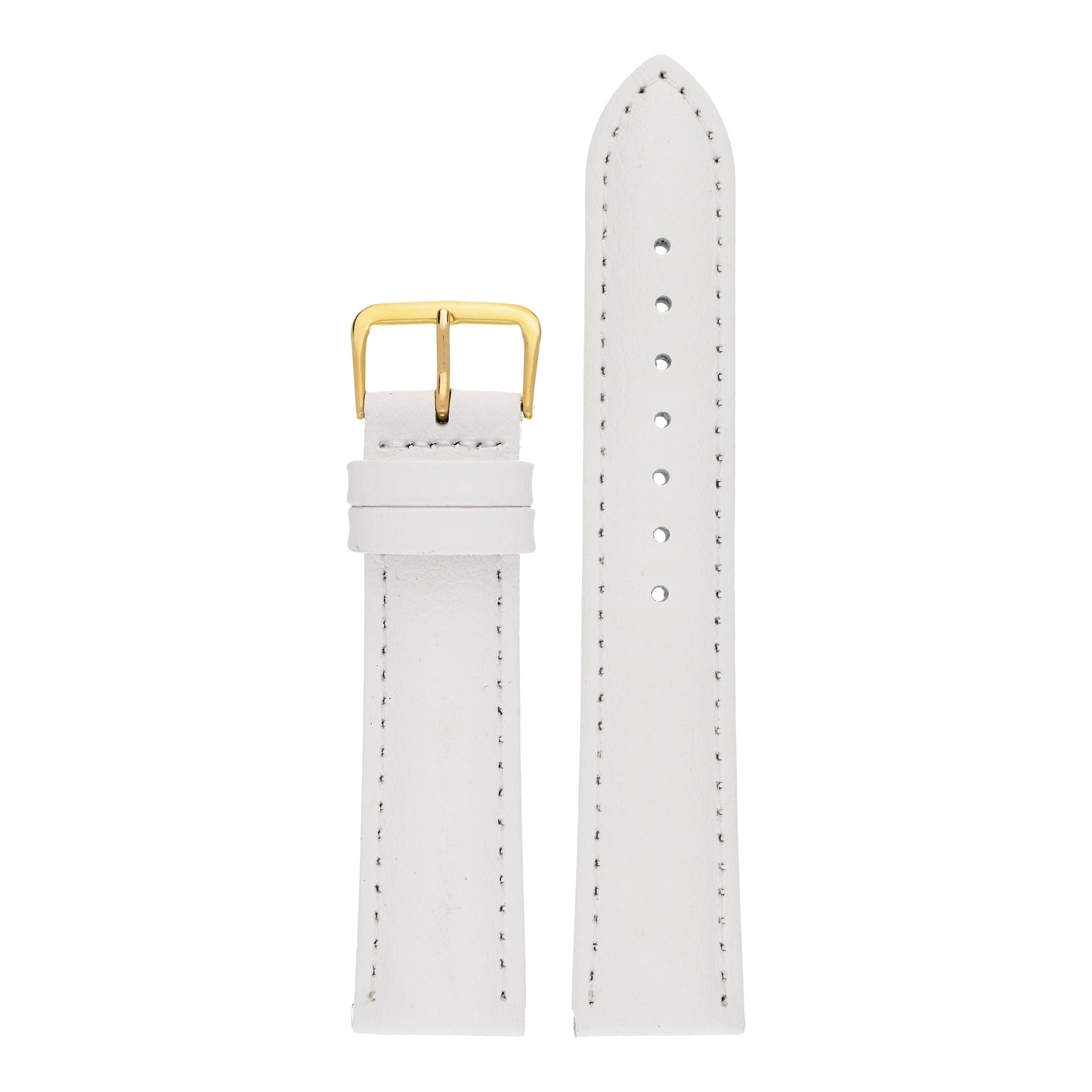 Padded Buffalo Grain Leather Watch Strap (12mm-26mm)