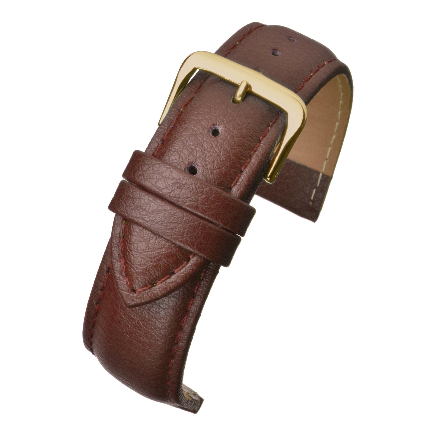 Padded Buffalo Grain Leather Watch Strap (12mm-26mm)