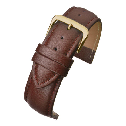 Padded Buffalo Grain Leather Watch Strap (12mm-26mm)