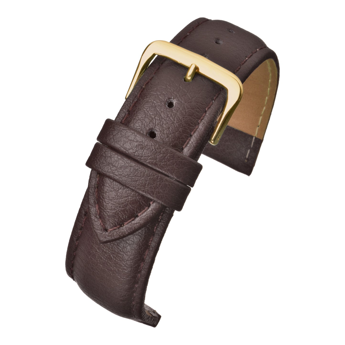 Padded Buffalo Grain Leather Watch Strap (12mm-26mm)