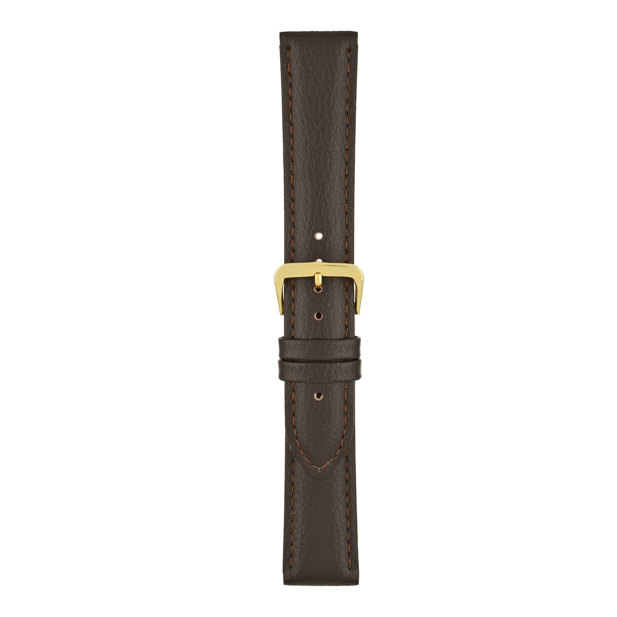 Padded Buffalo Grain Leather Watch Strap (12mm-26mm)