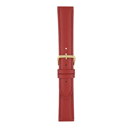Padded Buffalo Grain Leather Watch Strap (12mm-26mm)