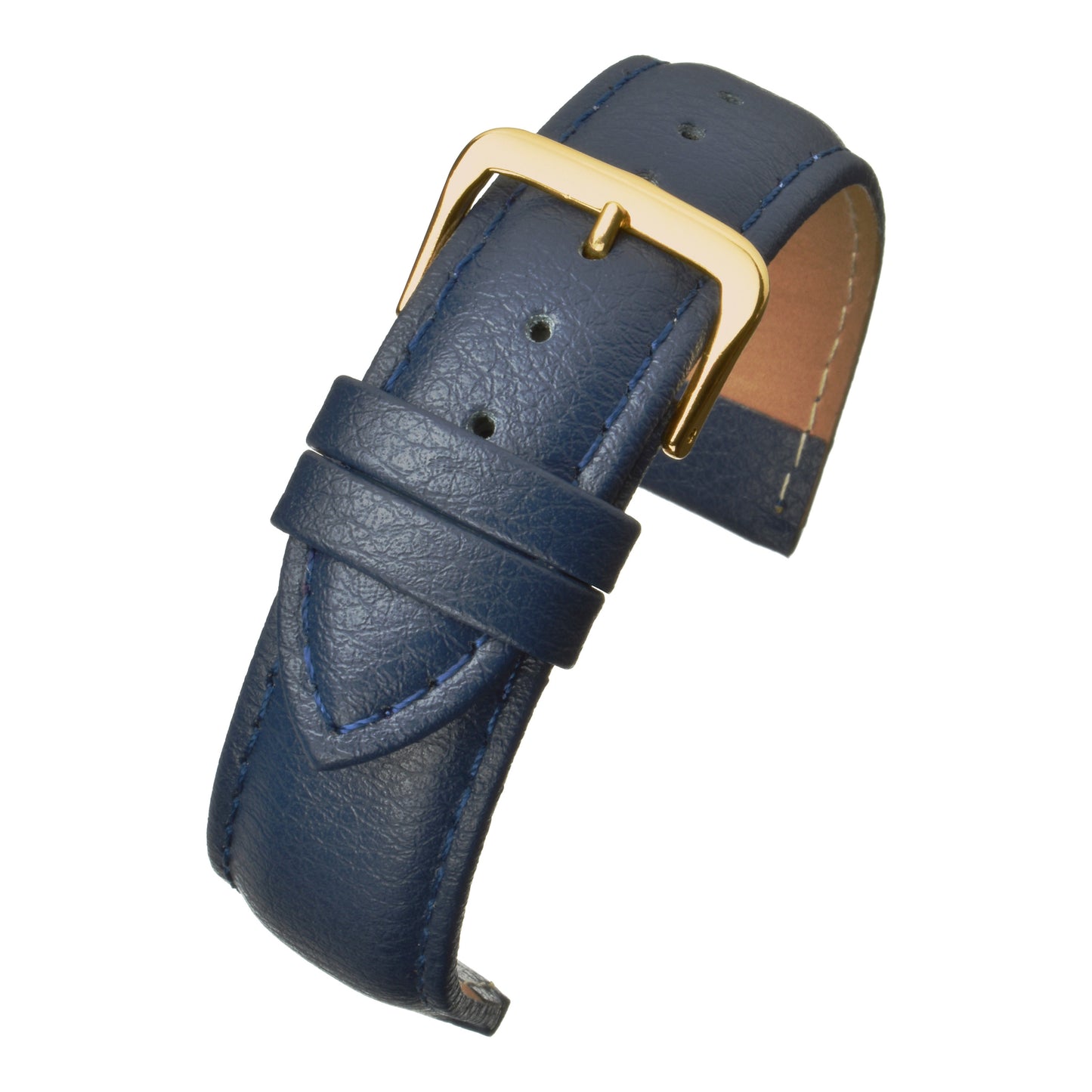 Padded Buffalo Grain Leather Watch Strap (12mm-26mm)