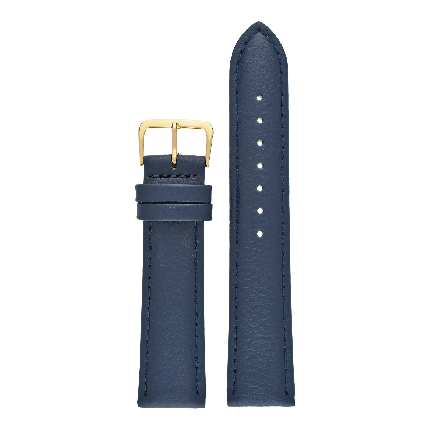 Padded Buffalo Grain Leather Watch Strap (12mm-26mm)