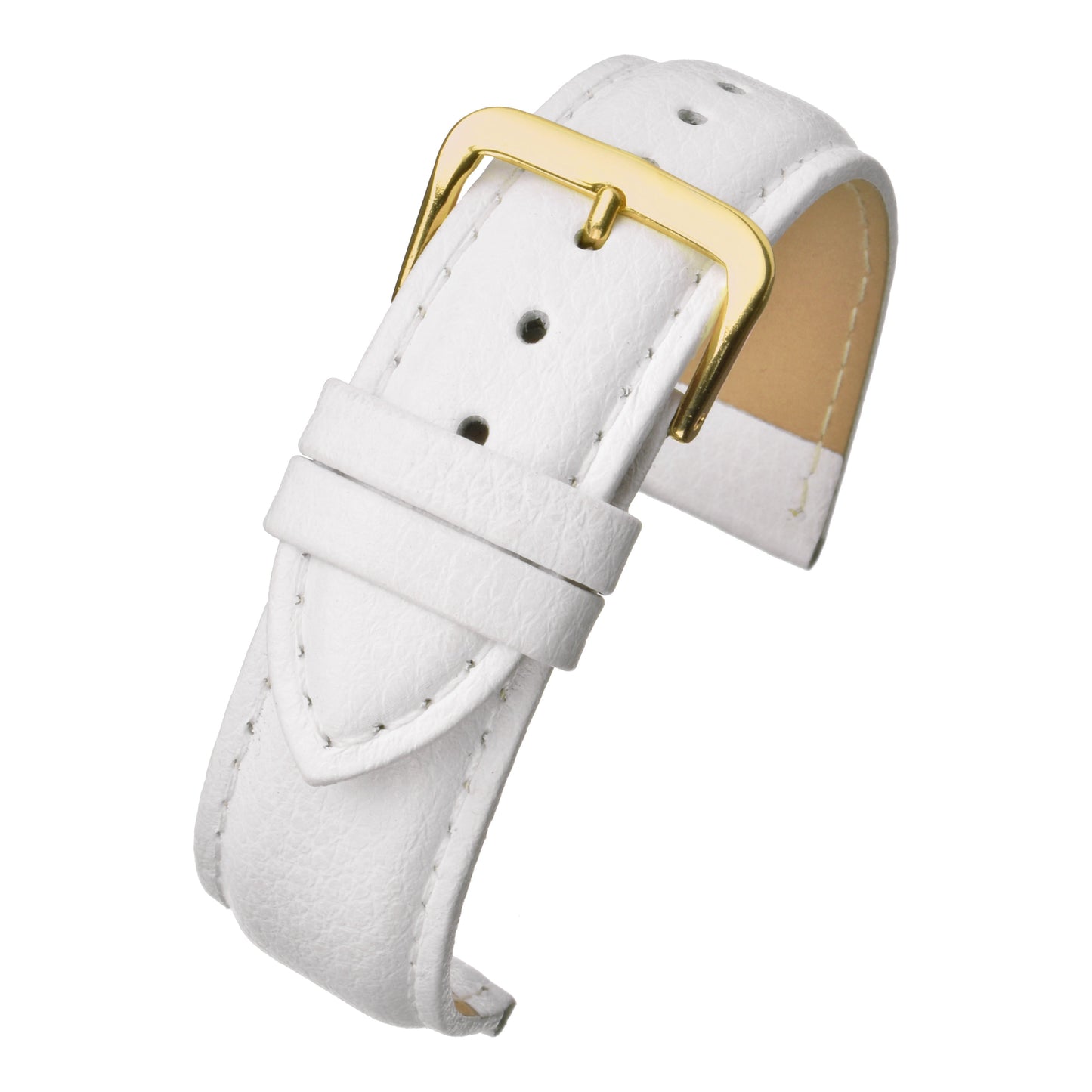 Padded Buffalo Grain Leather Watch Strap (12mm-26mm)