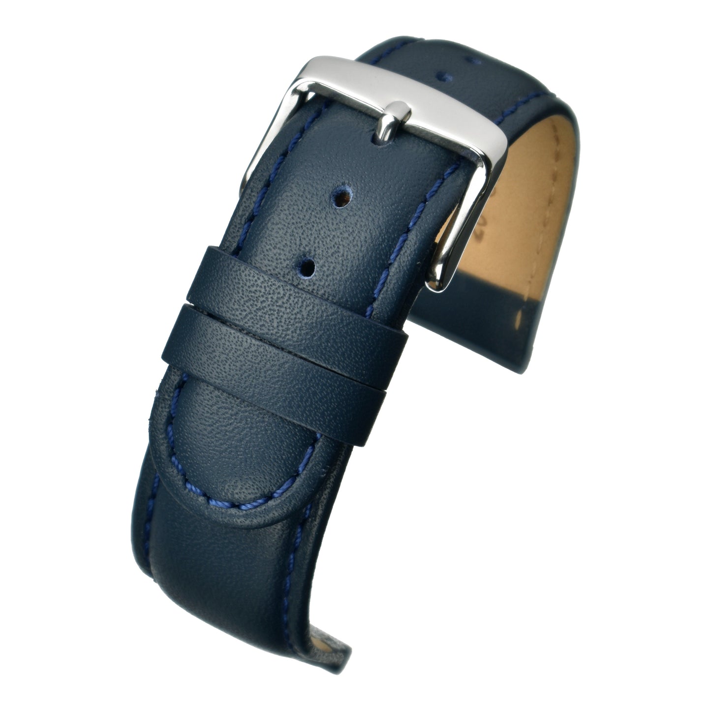 Padded Stitched Leather Watch Strap (8mm-26mm)
