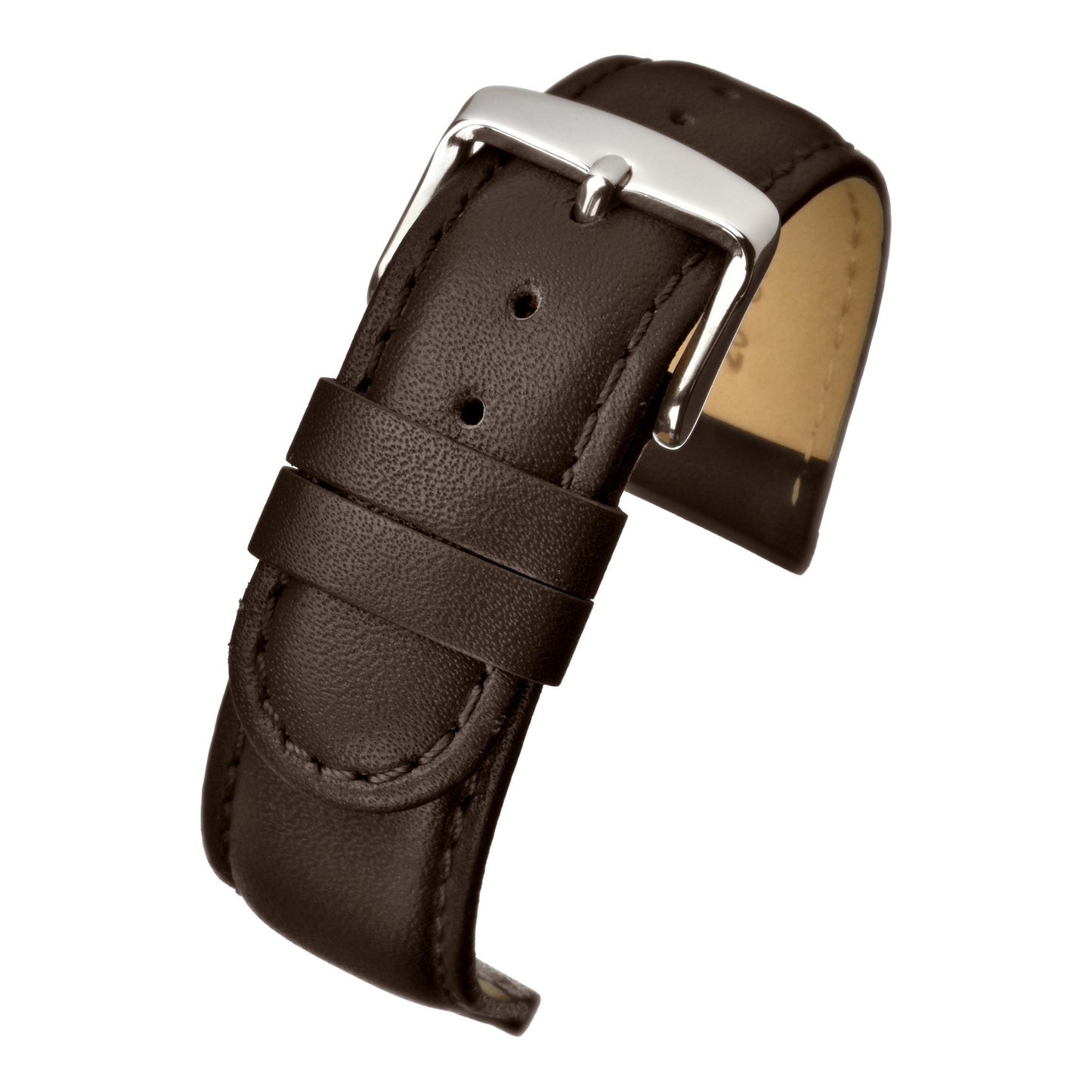 Padded Stitched Leather Watch Strap (8mm-26mm)