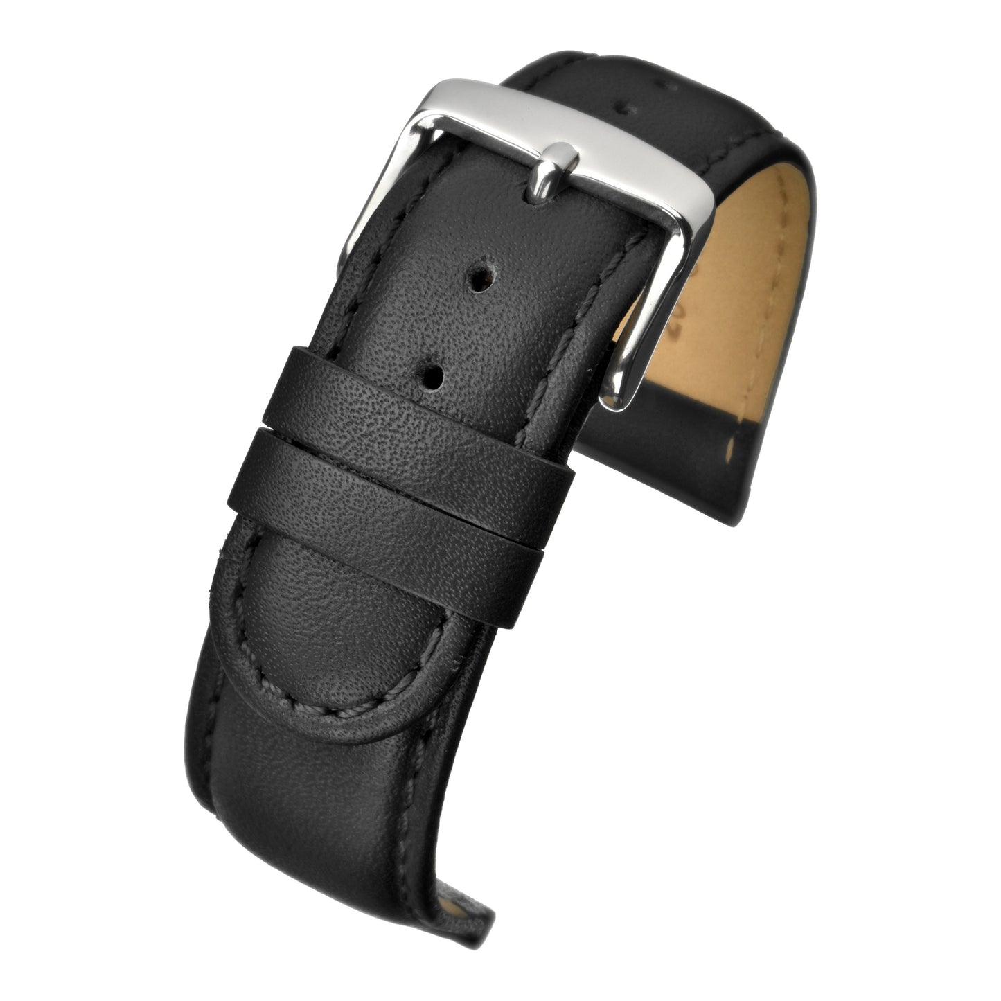 Padded Stitched Leather Watch Strap (8mm-26mm)