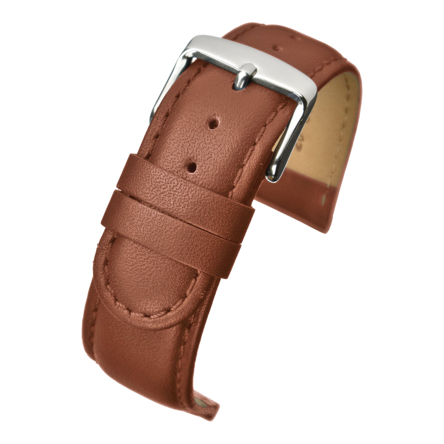 Padded Stitched Leather Watch Strap (8mm-26mm)