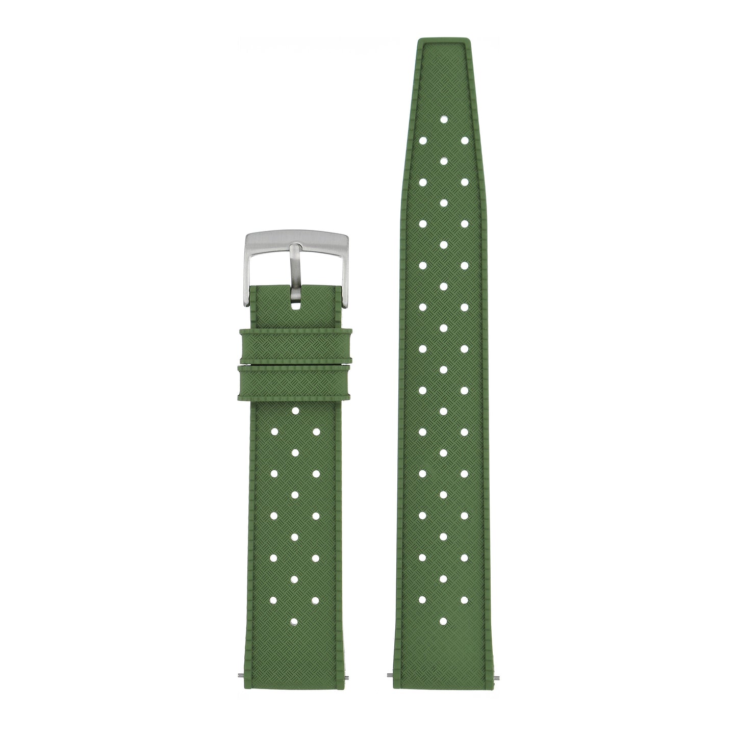 Perforated Basket Weave Watch Strap