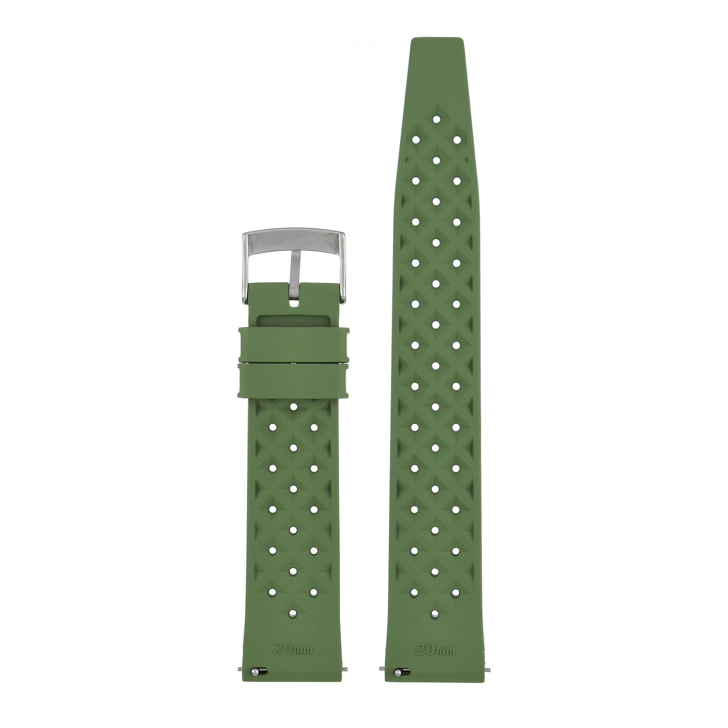 Perforated Basket Weave Watch Strap