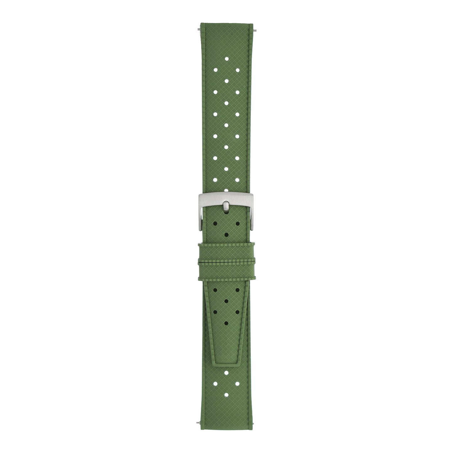 Perforated Basket Weave Watch Strap