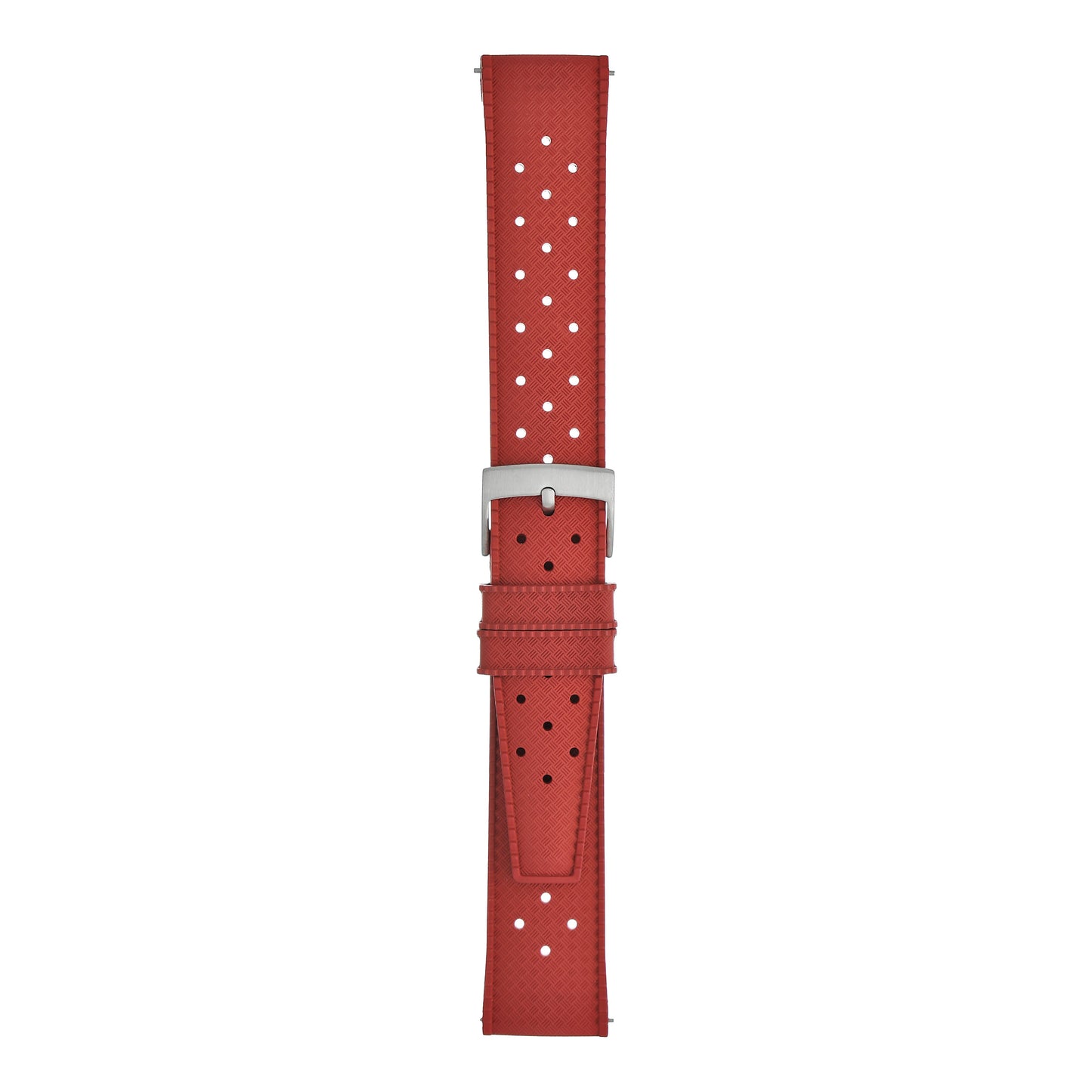 Perforated Basket Weave Watch Strap